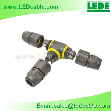 IP68 Waterproof T Type Cable Connector, Solderless